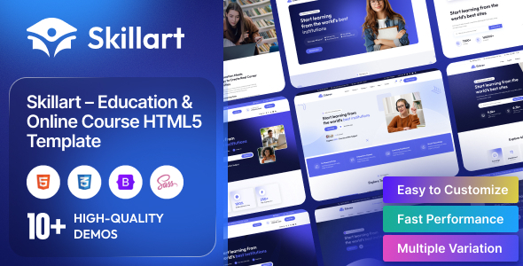 Skillart - Online Education LMS HTML5 Template Skillart - Online Education LMS HTML5 Template