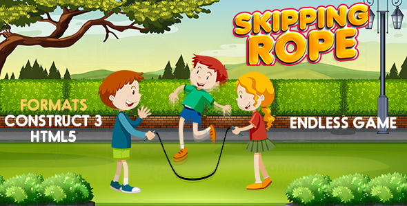 Skipping Rope Game (Construct 3 | C3P | HTML5) Kids Game Skipping Rope Game (Construct 3 | C3P | HTML5) Kids Game