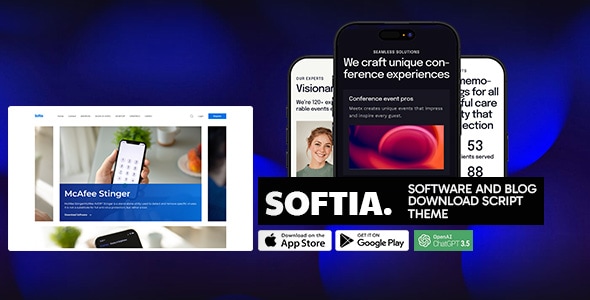 Softia - Software and Blog / Download script Theme Softia - Software and Blog / Download script Theme