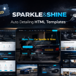 SPARKLE&SHINE | Car wash |  8 Pages | HTML Templates