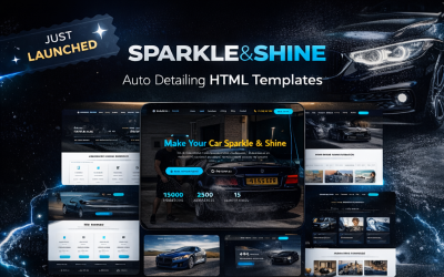 SPARKLE&SHINE | Car wash |  8 Pages | HTML Templates