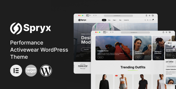 Spryx - Performance Activewear WordPress Theme Spryx - Performance Activewear WordPress Theme