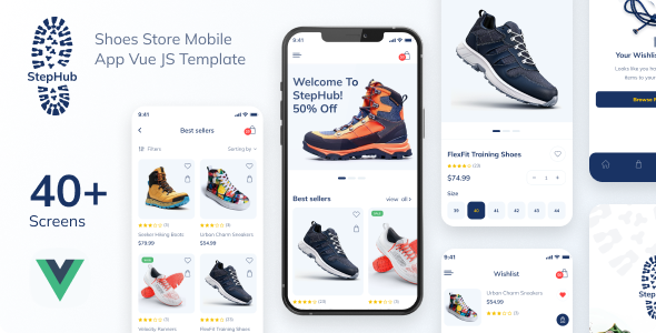 StepHub - Vue 3 Shoes Store & eCommerce Template StepHub - Vue 3 Shoes Store & eCommerce Template