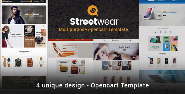 Streetwear - Responsive Multipurpose Opencart Theme Streetwear - Responsive Multipurpose Opencart Theme
