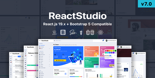 Studio - React 19 + HTML Admin Template Studio - React 19 + HTML Admin Template