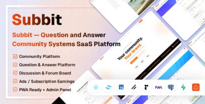 Subbit - Question and Answer Community Systems SaaS Platform