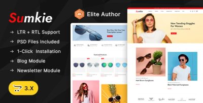 Sumkie - Sunglasses Store OpenCart 3.x Responsive Theme