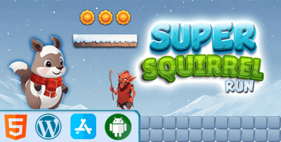 Super Squirrel Run - HTML5 Construct3 Game