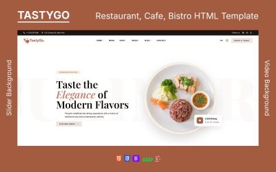 TastyGo - Food & Cafe HTML Template