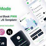 TaxiMode | Taxi Booking NextJS Mobile Template + PWA Ready + Light & Dark Mode