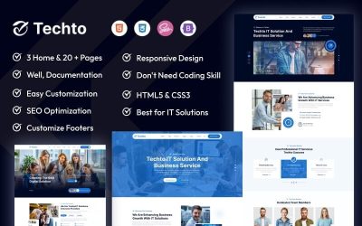 Techto - IT Solution & Technology Agency HTML5 Template
