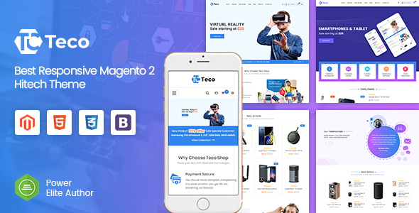 Teco - Responsive Hitech/Digital Magento 2 Store Theme Teco - Responsive Hitech/Digital Magento 2 Store Theme