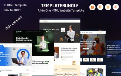 TemplateBundle - Premium HTML Website Template Collection
