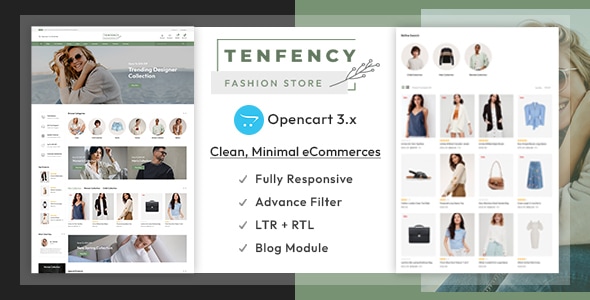 Tenfency - The Fashion Store Responsive Opencart 3.x Theme Tenfency - The Fashion Store Responsive Opencart 3.x Theme