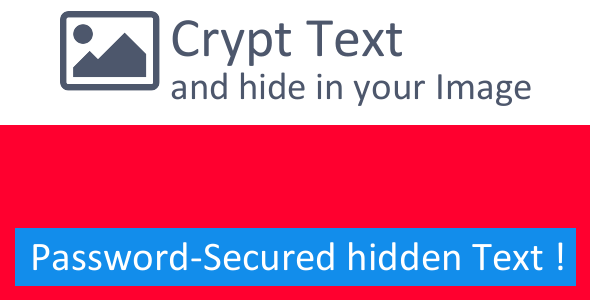 Text Crypto - Hide Text inside Image Text Crypto - Hide Text inside Image