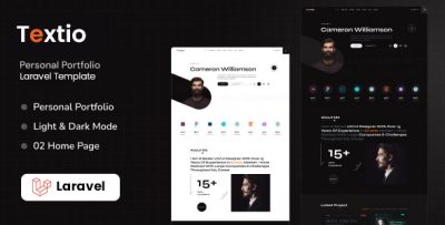 Textio - Laravel Personal Portfolio Template