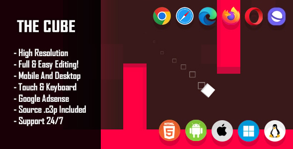 The Cube - HTML5 Game (Construct 3 / c3p) The Cube - HTML5 Game (Construct 3 / c3p)