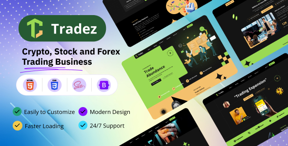 Tradez - Forex and Stock Broker HTML Template Tradez - Forex and Stock Broker HTML Template