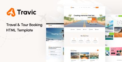 Travic - Tour & Travels Agency Template