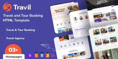 Travil - Travel & Tour Booking HTML Template