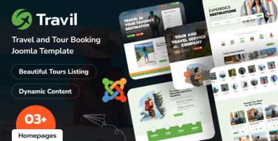 Travil - Travel & Tour Booking Joomla 6 Template