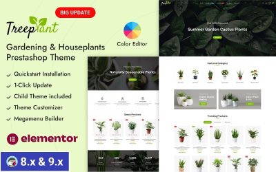 TreePlant - Houseplant & Gardening Store PrestaShop Responsive Theme
