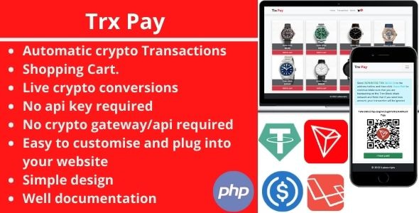 TRX PAY - Accept crypto payments on the Tron Blockchain Network TRX PAY - Accept crypto payments on the Tron Blockchain Network