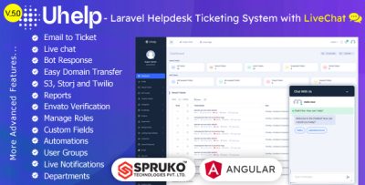 Uhelp - Smart Helpdesk & Customer Support System (Angular)