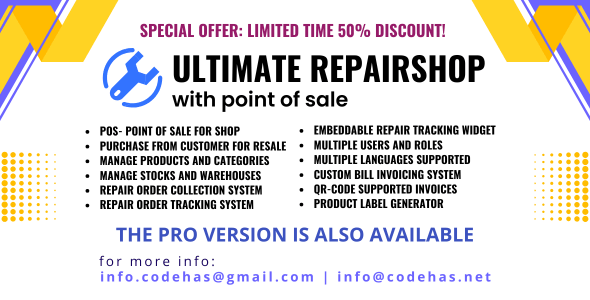 Ultimate repair shop solution with point of sale Ultimate repair shop solution with point of sale