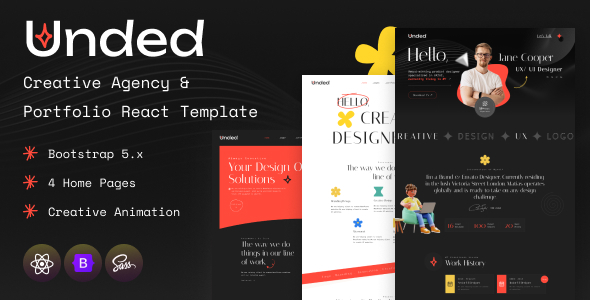 Unded - Creative Agency and Portfolio React Template Unded - Creative Agency and Portfolio React Template