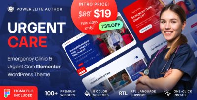 Urgent Care - Ambulance & Emergency Medical Clinic WordPress Theme