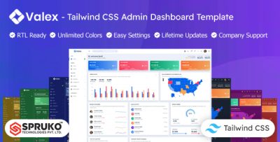 Valex - Tailwind CSS HTML Template Dashboard