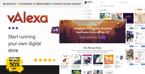 Valexa PHP Script For Selling Digital Products And Digital Downloads Valexa PHP Script For Selling Digital Products And Digital Downloads