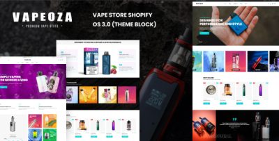 Vapeoza - Vape Store Shopify Theme OS 3.0 (Theme Block)