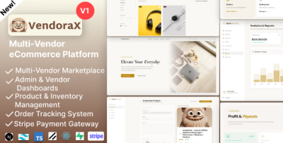 VendoraX - Multi-Vendor E-commerce Platform With Admin Dashboard (Next.js + PostgreSQL)