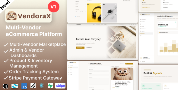 VendoraX – Multi-Vendor E-commerce Platform With Admin Dashboard (Next.js + PostgreSQL) VendoraX – Multi-Vendor E-commerce Platform With Admin Dashboard (Next.js + PostgreSQL)