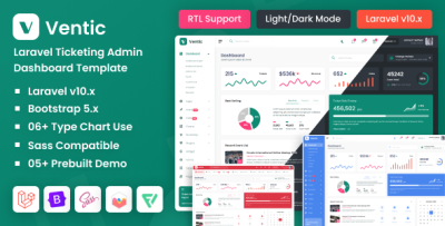 Ventic - Laravel Event Ticketing Admin Dashboard Template