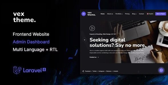 Vex - Multipurpose Website CMS & Creative Agency Management System Vex - Multipurpose Website CMS & Creative Agency Management System
