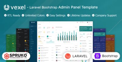 Vexel - Laravel  Admin & Dashboard Bootstrap Template