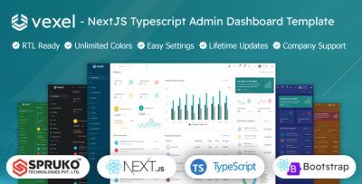 Vexel - Next js Typescript Dashboard Template