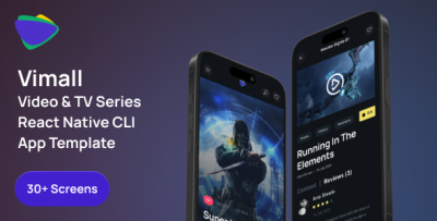 Vimall - React Native CLI Movie & TV Series App Template