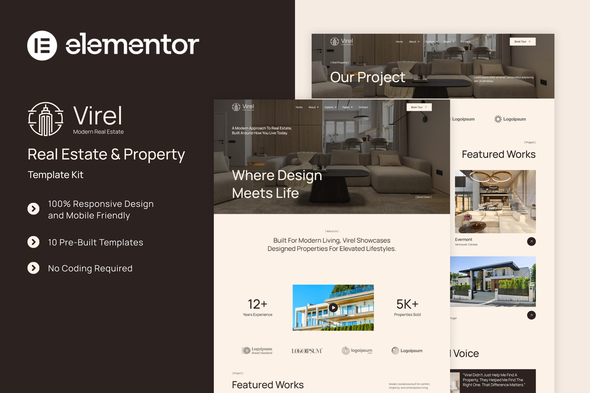 Virel - Real Estate & Property Elementor Template Kit Virel - Real Estate & Property Elementor Template Kit
