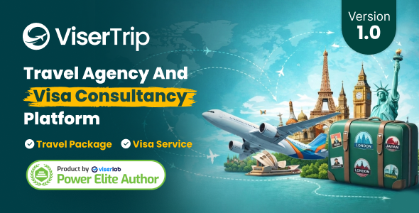 ViserTrip - Travel Agency And Visa Consultancy Platform ViserTrip - Travel Agency And Visa Consultancy Platform