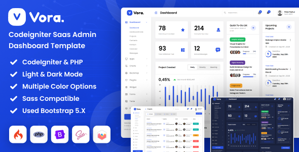 Vora - Saas Codeigniter Admin Dashboard Template Vora - Saas Codeigniter Admin Dashboard Template