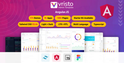 Vristo - Multipurpose Tailwind Angular 20 Admin Template