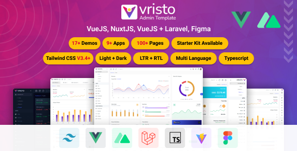 Vristo - Multipurpose Tailwind VueJS, NuxtJS, Laravel VueJS Admin Template Vristo - Multipurpose Tailwind VueJS, NuxtJS, Laravel VueJS Admin Template