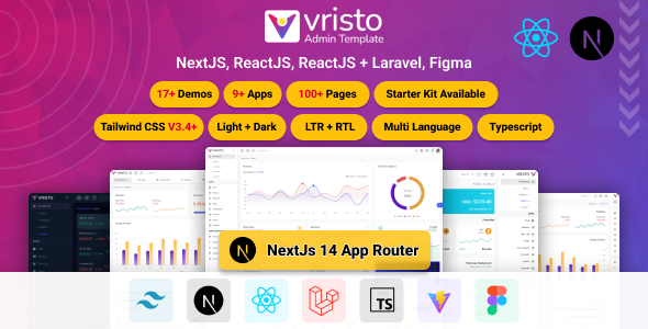 Vristo - React, Next.js Tailwind Admin Template Vristo - React, Next.js Tailwind Admin Template