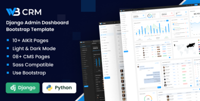 W3CRM - Django Admin Dashboard Template