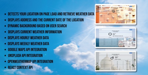 Weather Application Weather Application