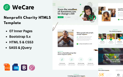 Wecare - Nonprofit Charity HTML5 Template